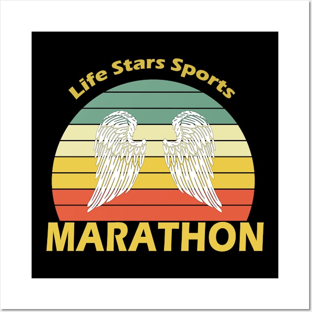 Sport Marathon Wall Art by Hastag Pos